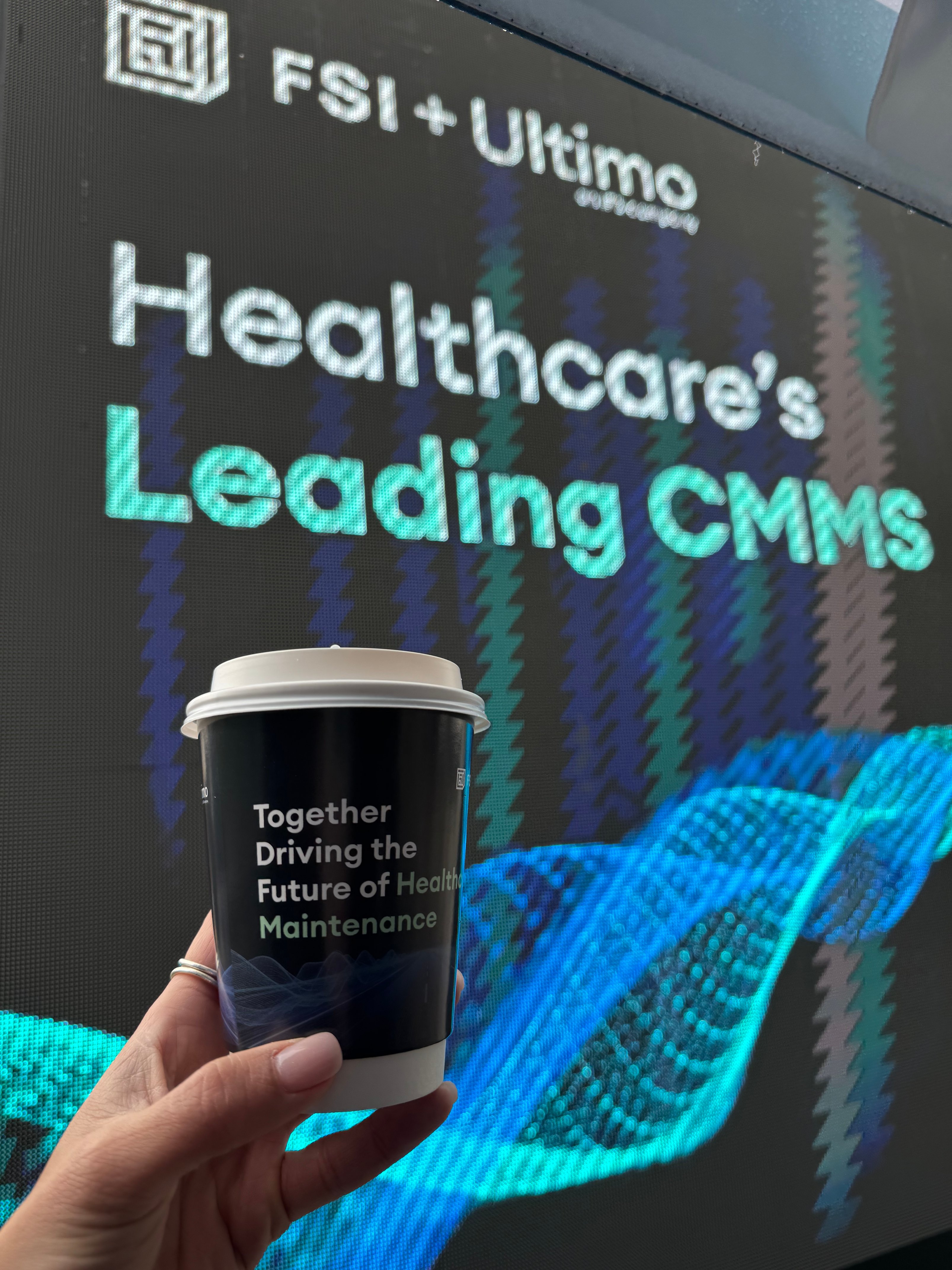 Coffee cup with event branding