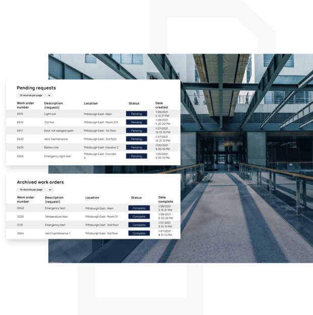 Pending requests dashboard for public sector