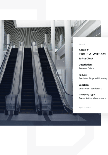 Optimizing escalators with CMMS system